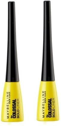 Maybelline New York Bold Liquid, Matte Eye Liner Each 3Ml X 2Pcs 6 Ml (Black)