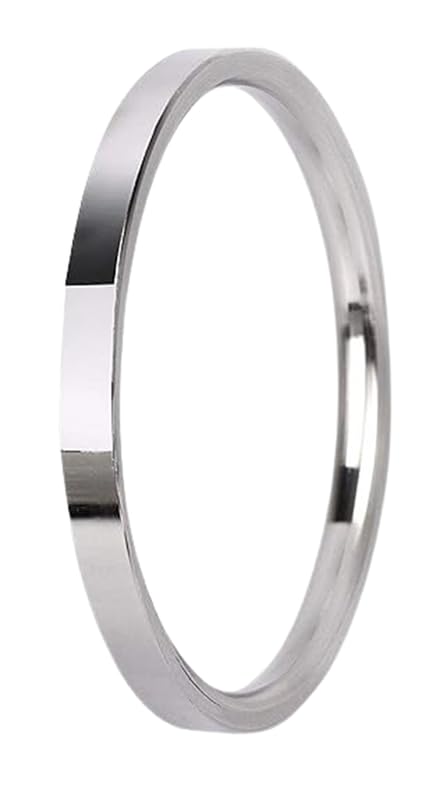 BISMAADH Amritsar Sterling Stainless Steel Kada for Men 7mm Thickness 7.0 Centimeters