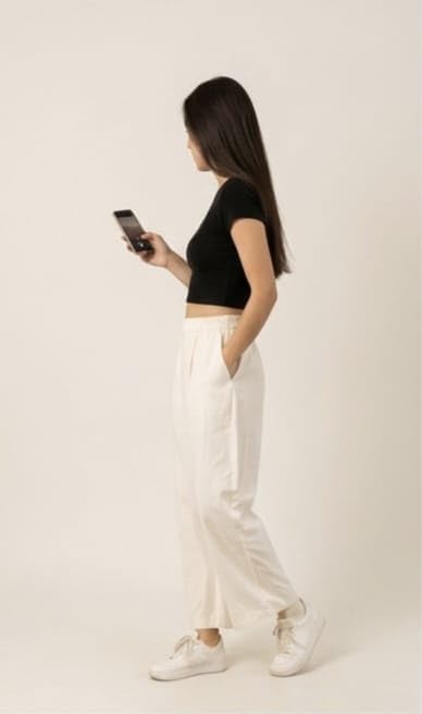 Womens Khadi Cotton febric Palazzo Pant | Wide Leg Fit, Drawstring Waist Palazzo for Women 2XL WHITE