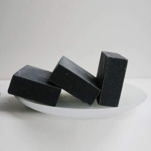 VANAM Handmade Herbal Charcoal Bath Soap_Black_Pack of 5 Charcoal Butter 100 g (Pack of 5)