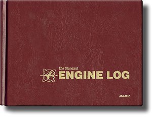ASA Engine Logbook (Burgundy, Hard cover)