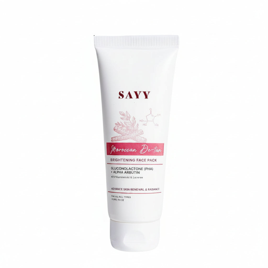 SAYY Moroccan DeTan Brightening Face Pack for Advance Skin Renewal Radiance Clay Mask (1)