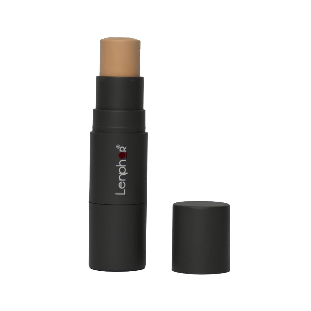 Lenphor - Waterproof Long-lasting Full Coverage Stick Foundation Ivory Full Coverage Foundation for Women, Girls (8g)