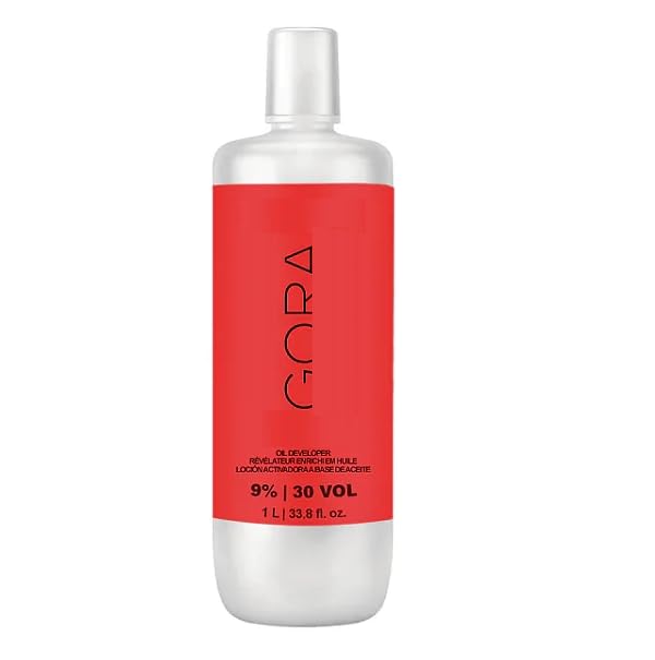 l.GORA || RO.AYL || Cream Creme 30=VOL Volume 9-Per.cent Deve.loper 1000-ML Hair Color Colour || (F)