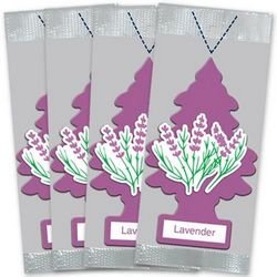 Little Trees Lavender Air Freshener (Pack of 3) | Calming Herbal Fragrance | Iconic Tree Hanging Design | For Car, Home, Wardrobe | Imported from USA Lavender 1