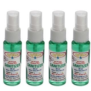 (American Brand) 475 ml Sanitizer 70% Iso Propyl Alcohol with Wintergreen Oil and spray jet. Also Good for cleaning Laptop, Mobile, Window Pans, Washing Baby Cl