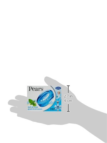 Pears Soft & Fresh Bathing Bar With 98% Pure Glycerine, 125 g