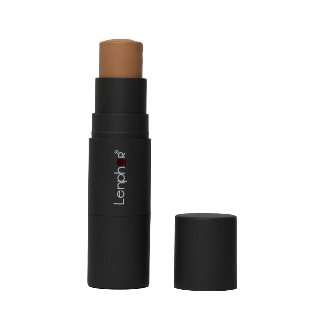 Lenphor - Waterproof Long-lasting Full Coverage Stick Foundation Ivory Full Coverage Foundation for Women, Girls (8g)