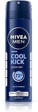 Nivea Unisex Fresh Active Deodorant Spray (Active Deo + Cool Kick Deo), 1 Count