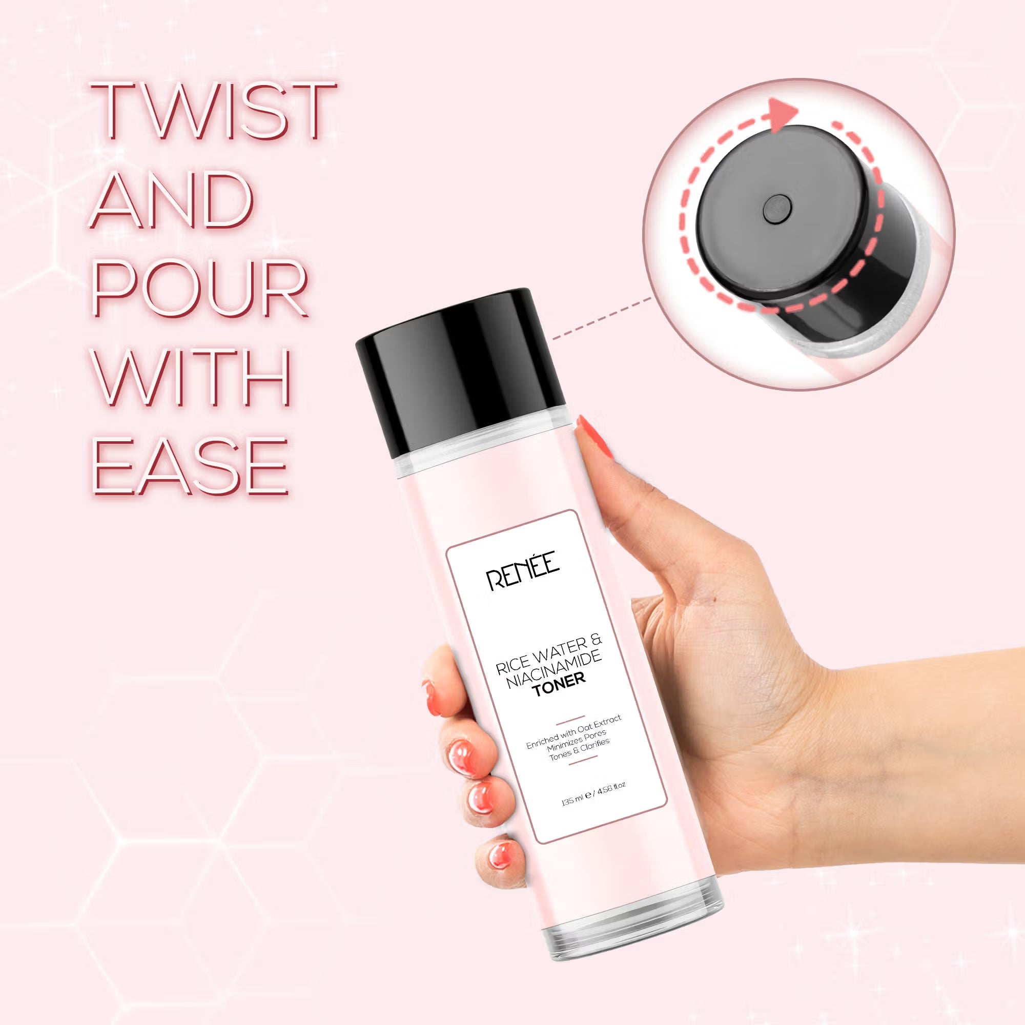 RENEE Rice Water & Niacinamide Toner (135ml)