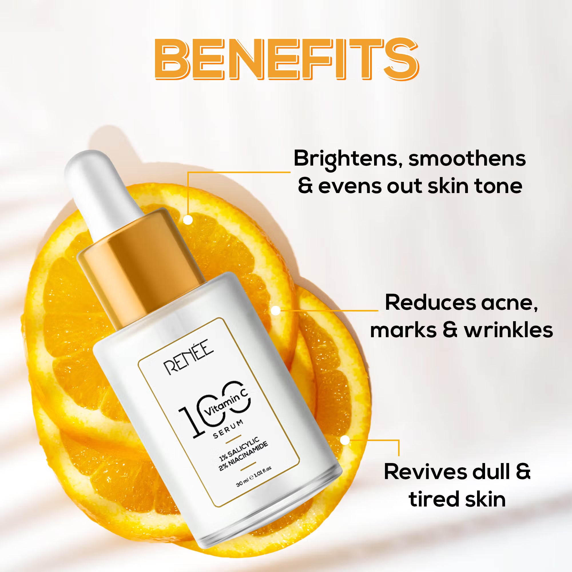 RENEE Vitamin C, Salicylic & Niacinamide Serum (30ml)