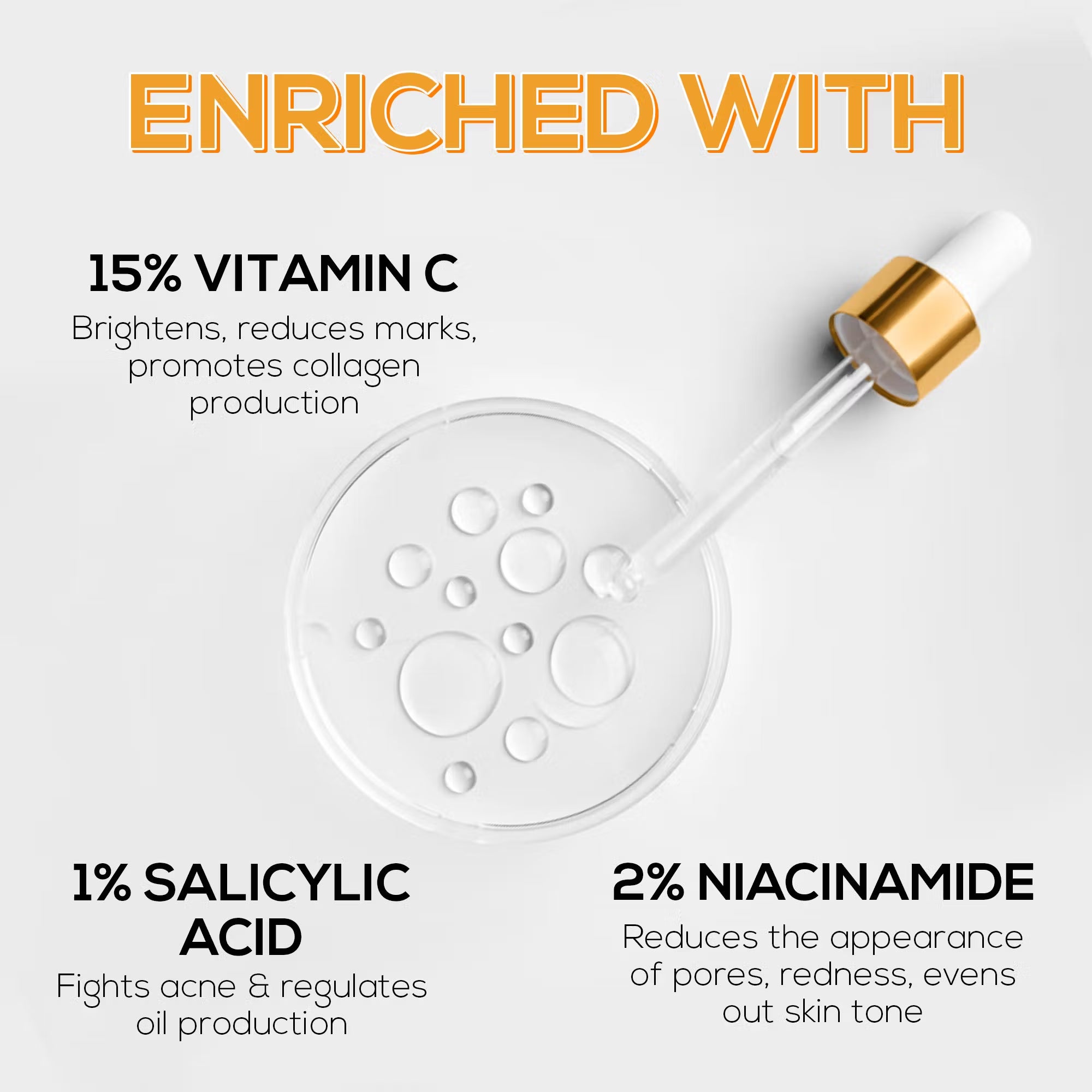 RENEE Vitamin C, Salicylic & Niacinamide Serum (30ml)