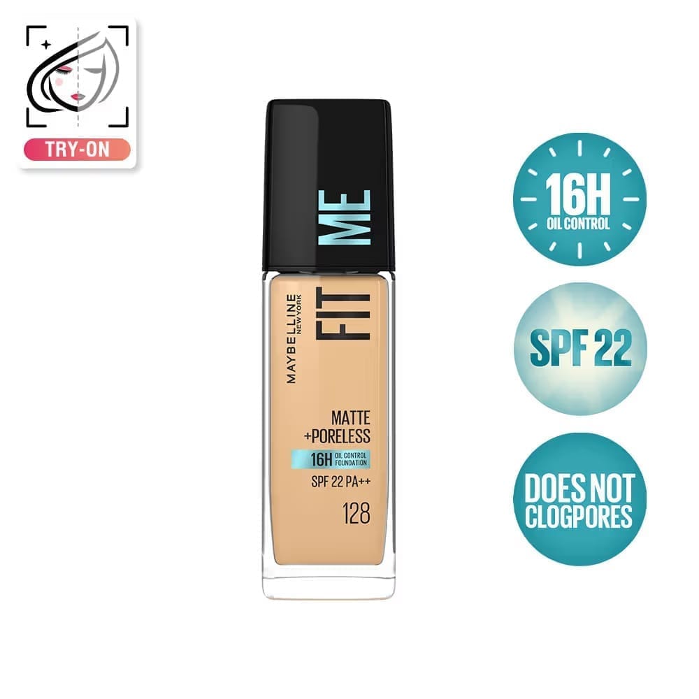Maybelline New York - Fit Me Matte+Poreless Liquid Foundation With Pump