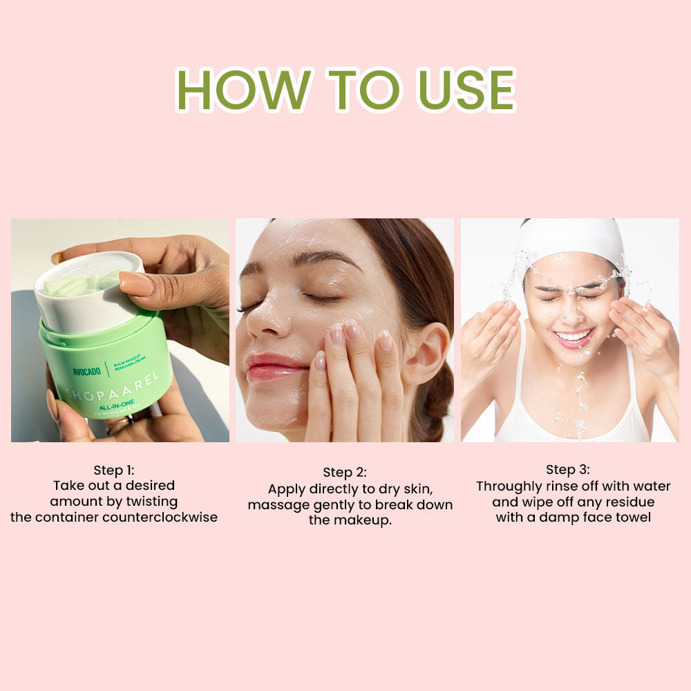 Shopaarel All-In-One Balm Make Up Remover Cream - Rose (50ml)