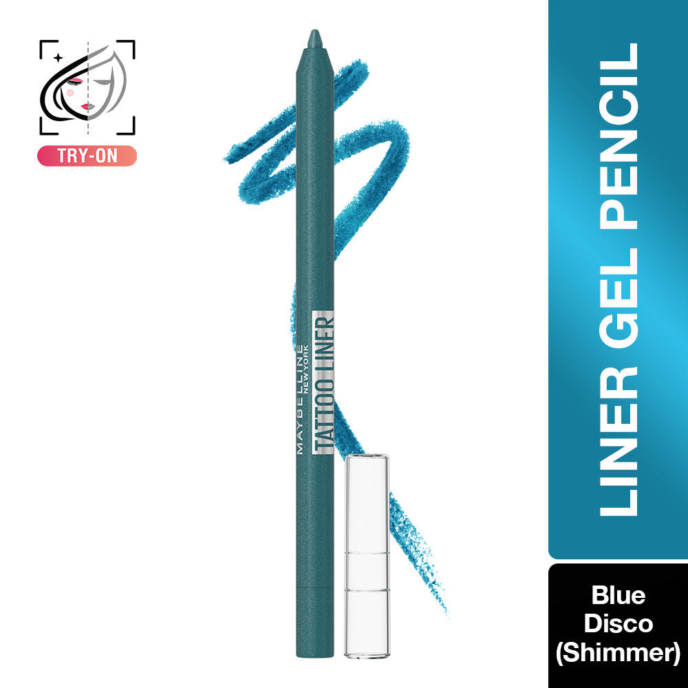 Maybelline New York Waterproof Tattoo Eyeliner Gel Pencil - Blue Disco (1.2g)