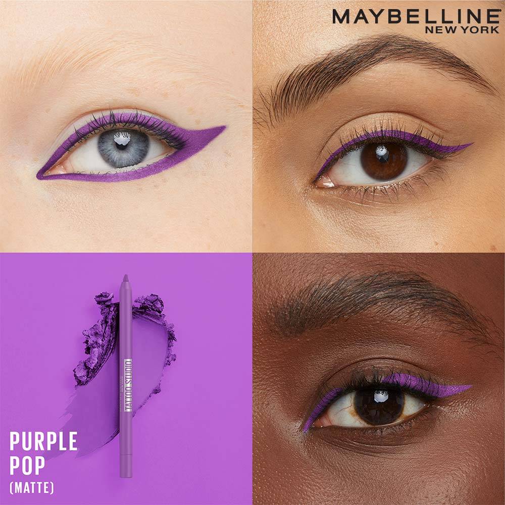 Maybelline New York Waterproof Tattoo Eyeliner Gel Pencil - Purple Pop (1.2g)