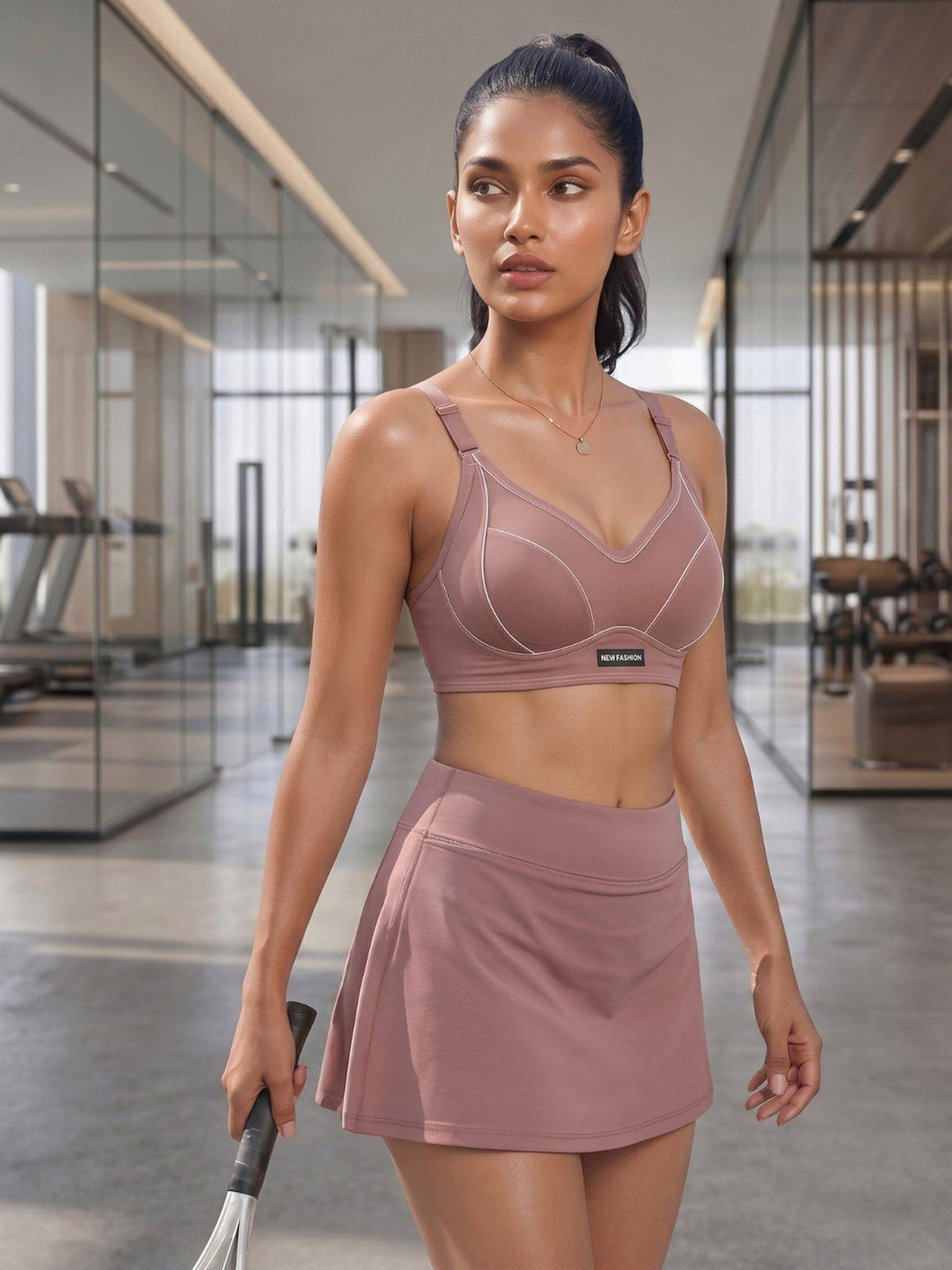 2PEACE Dusty Rose Non Wired Seamed Sports Padded Bra