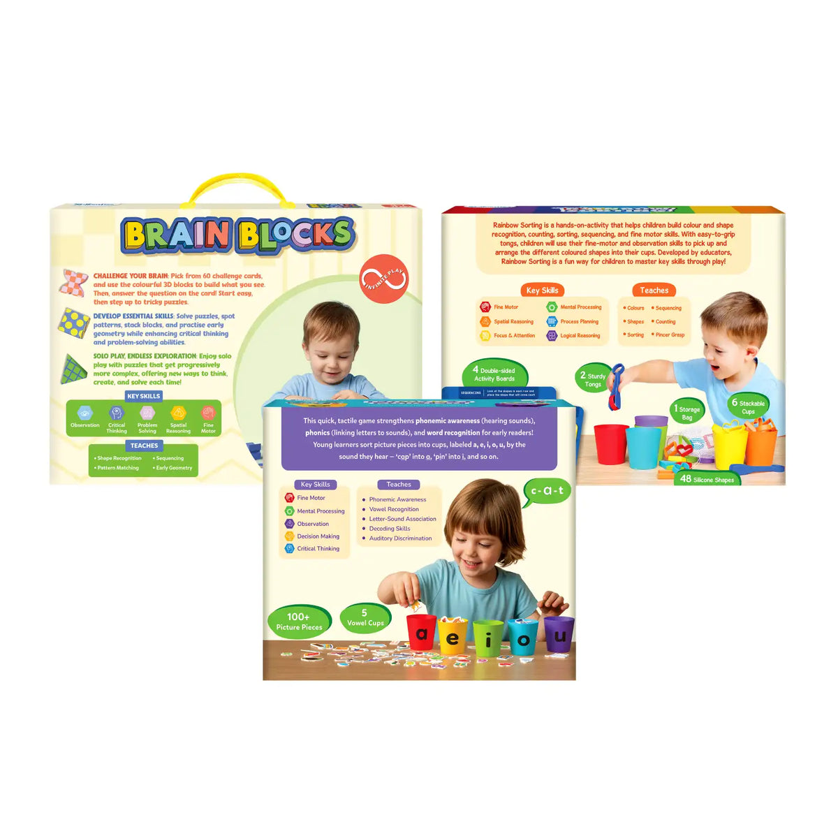 Skillmatics STEM & Sorting Fun Bundle (ages 3-7)