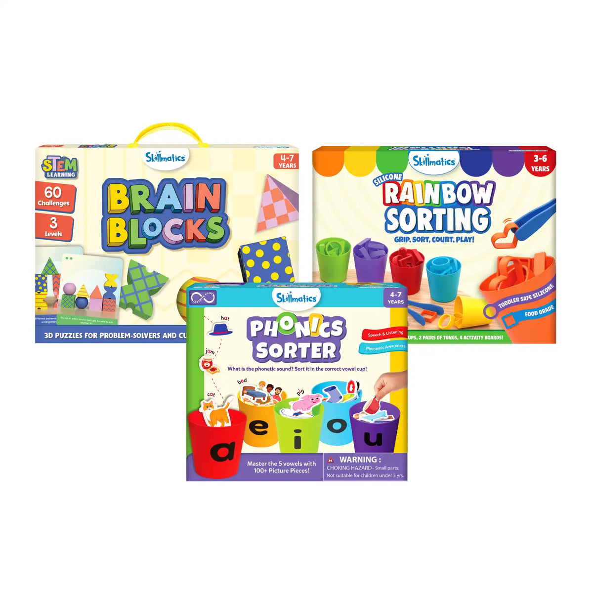 Skillmatics STEM & Sorting Fun Bundle (ages 3-7)