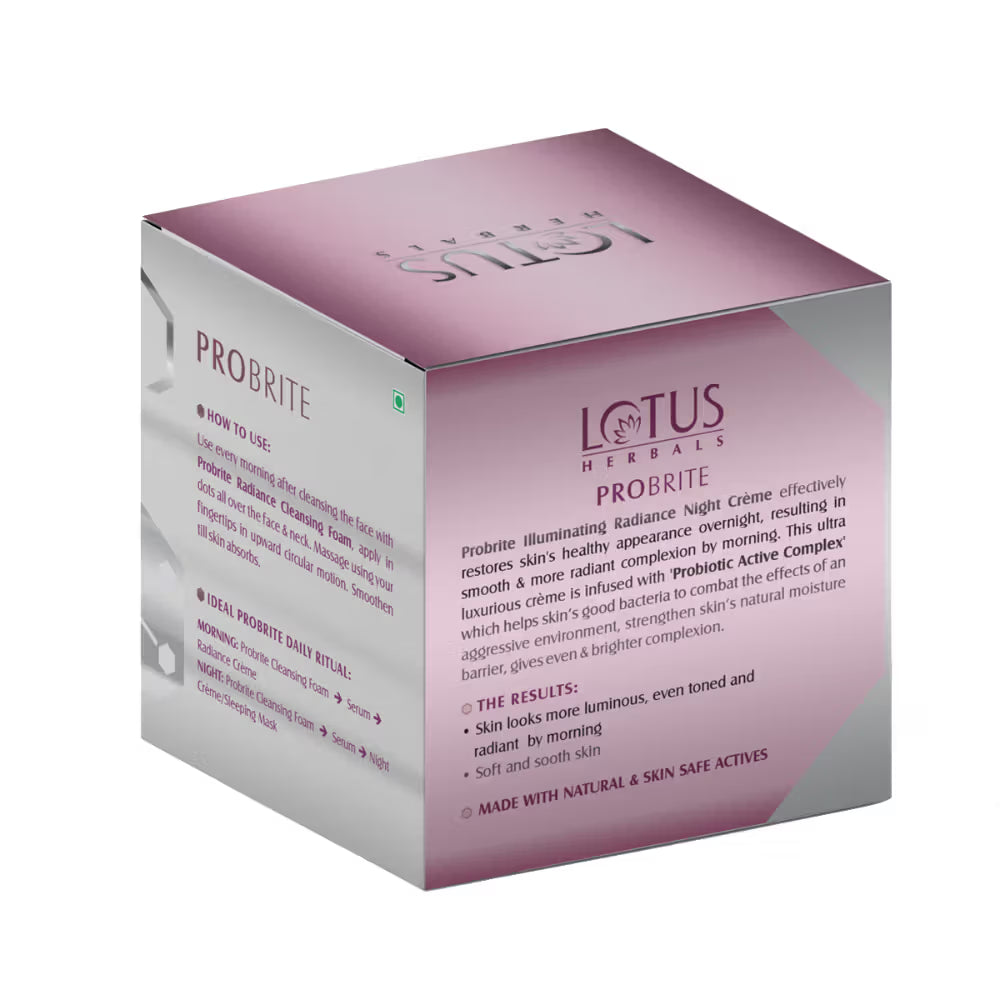 Lotus Herbals - Probrite Illuminating Radiance Night Creme (50g)