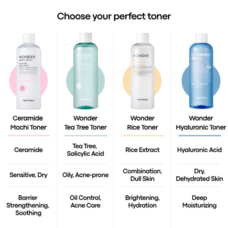 TONYMOLY Korean Wonder Hyaluronic Acid Chok Chok Toner to Hydrate, Plump Skin & Smooths Wrinkles (500ml)