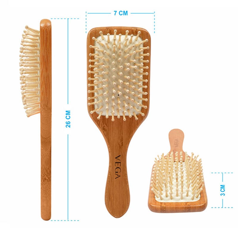 VEGA - Wooden Bristle Paddle Brush (E2-PBB)