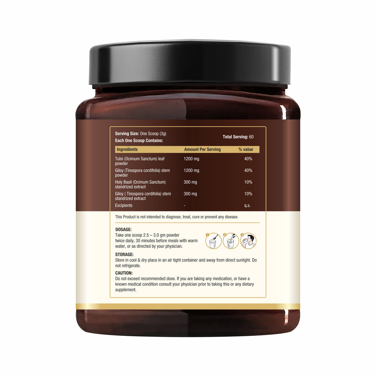 Suwasthi Giloy Tulsi Powder - 180g