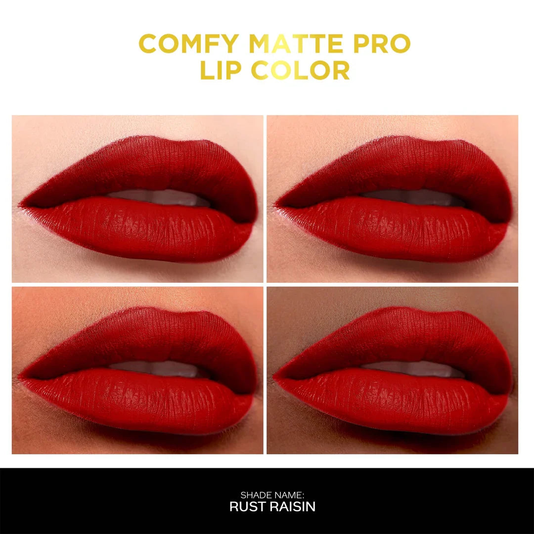 Faces Canada Comfy Matte Pro Lip Color Macadamia Oil & Olive Butter 5.5ml Rust Raisin 02