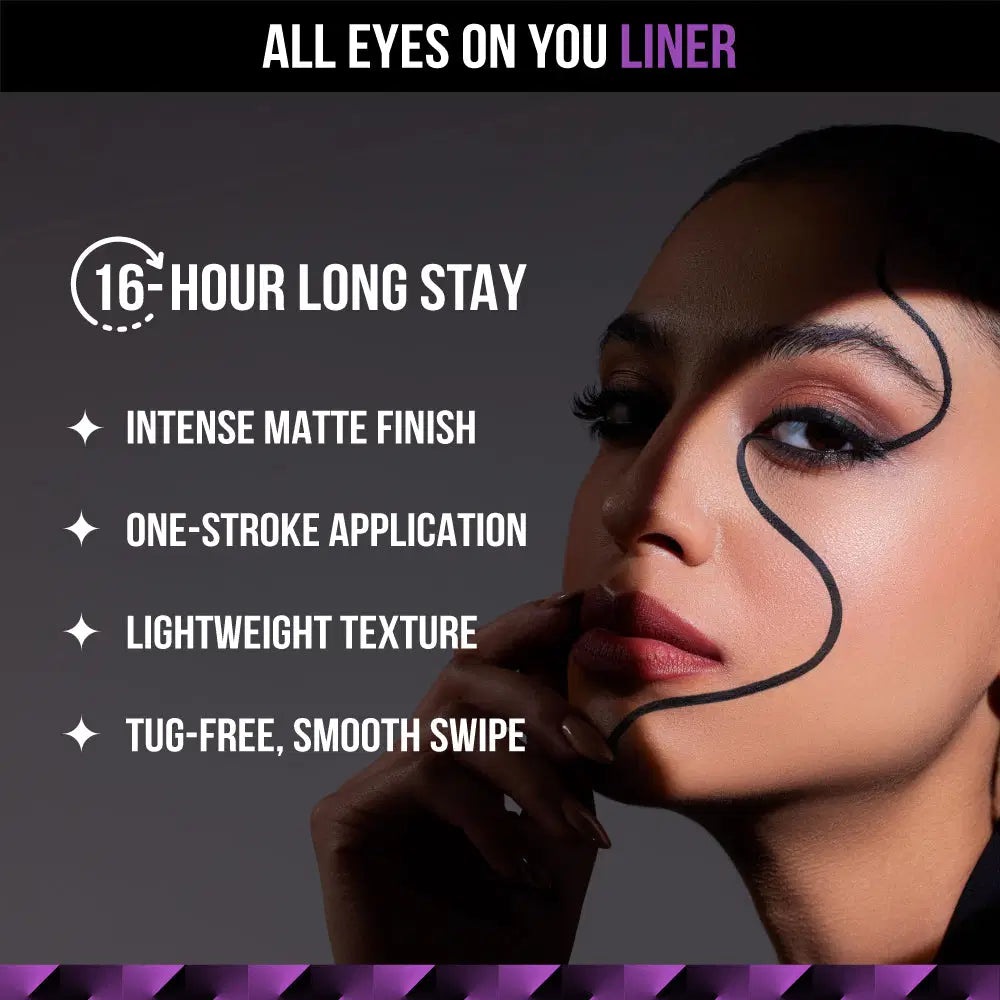 All Eyes On You Liner Long Lasting | Smudgeproof | Easy To Use