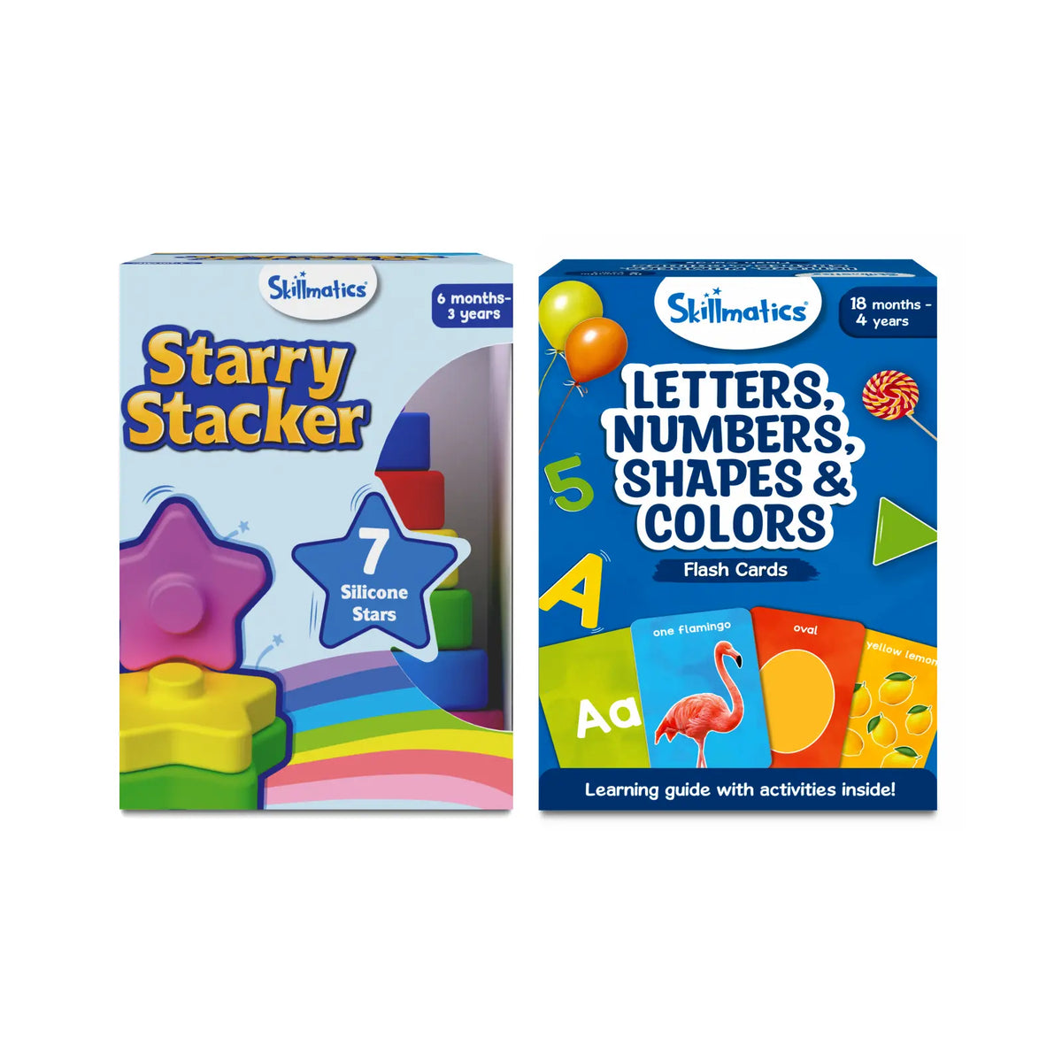 Skillmatics Toddler Learning Essentials Bundle (Ages 6m–4Y)