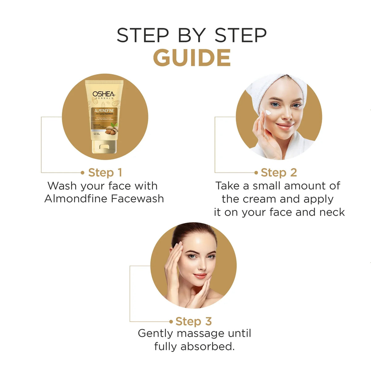 Oshea Herbals Almondfine Anti Ageing Facewash 150g