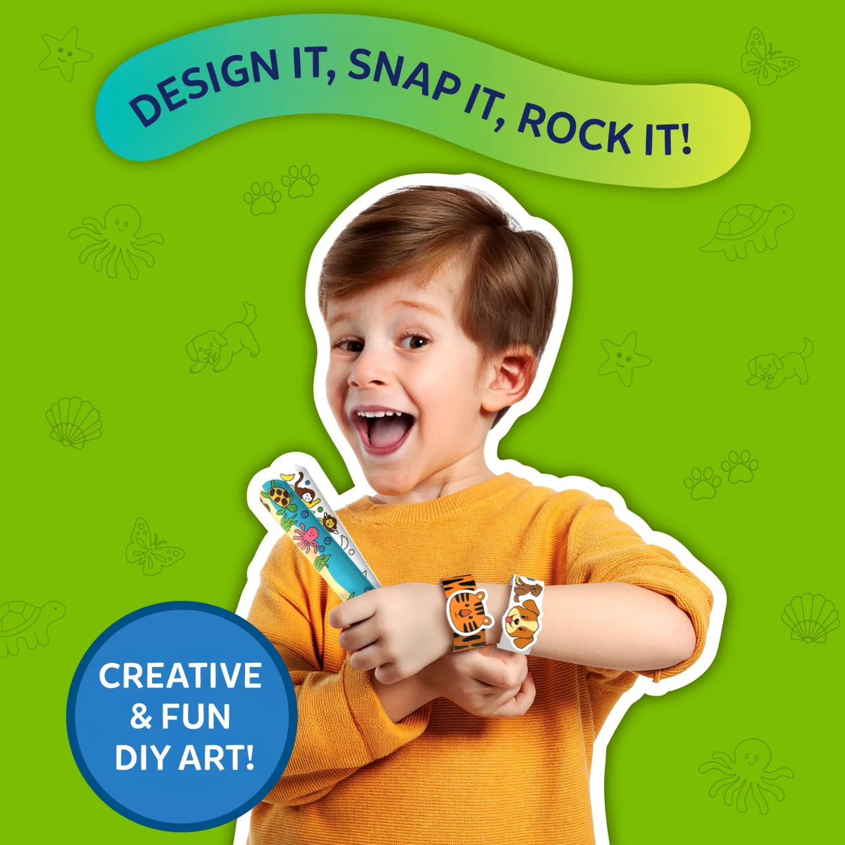 Skillmatics Snap Bandz: Animal Friends | DIY Art & Craft Activity (ages 4-10)