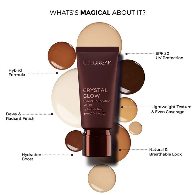 Colorbar Crystal Glow Hybrid Foundation Spf-30 30ml TF 5.1