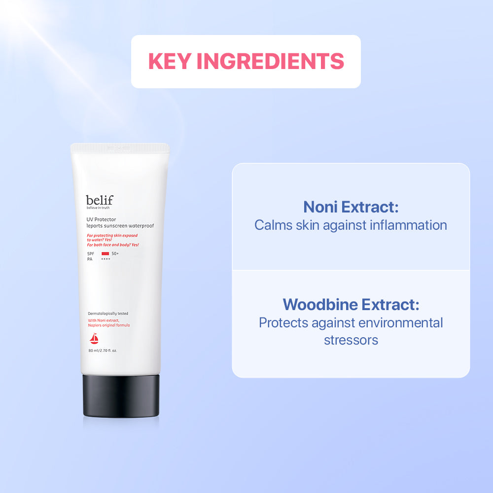 belif India UV Protector leports sunscreen 80ml