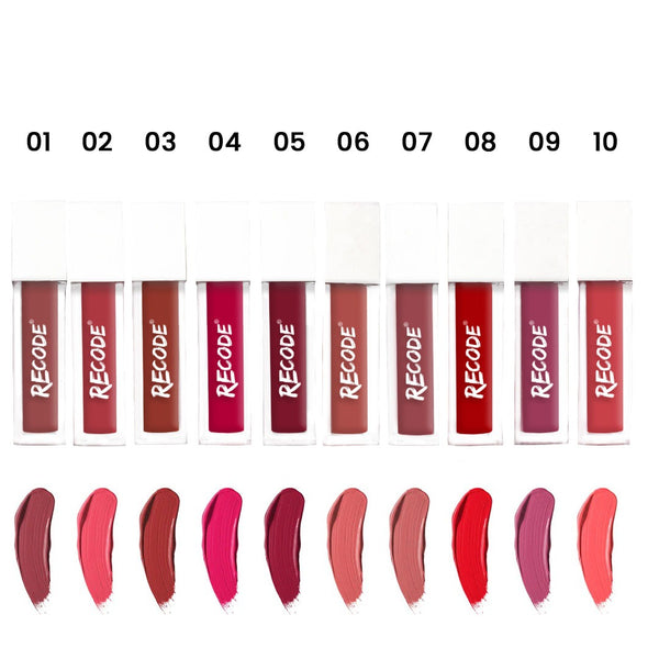 Recode 10 Silky Matte Mini Liquid Lipsticks - 12.50 ML