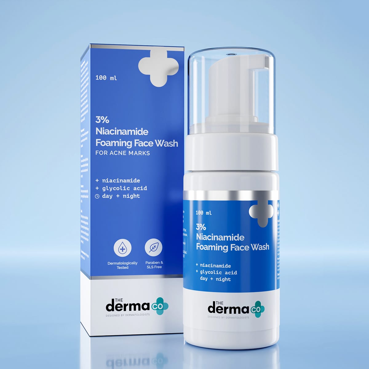 The Derma - 3% Niacinamide Foaming Daily Face Wash (100mL)