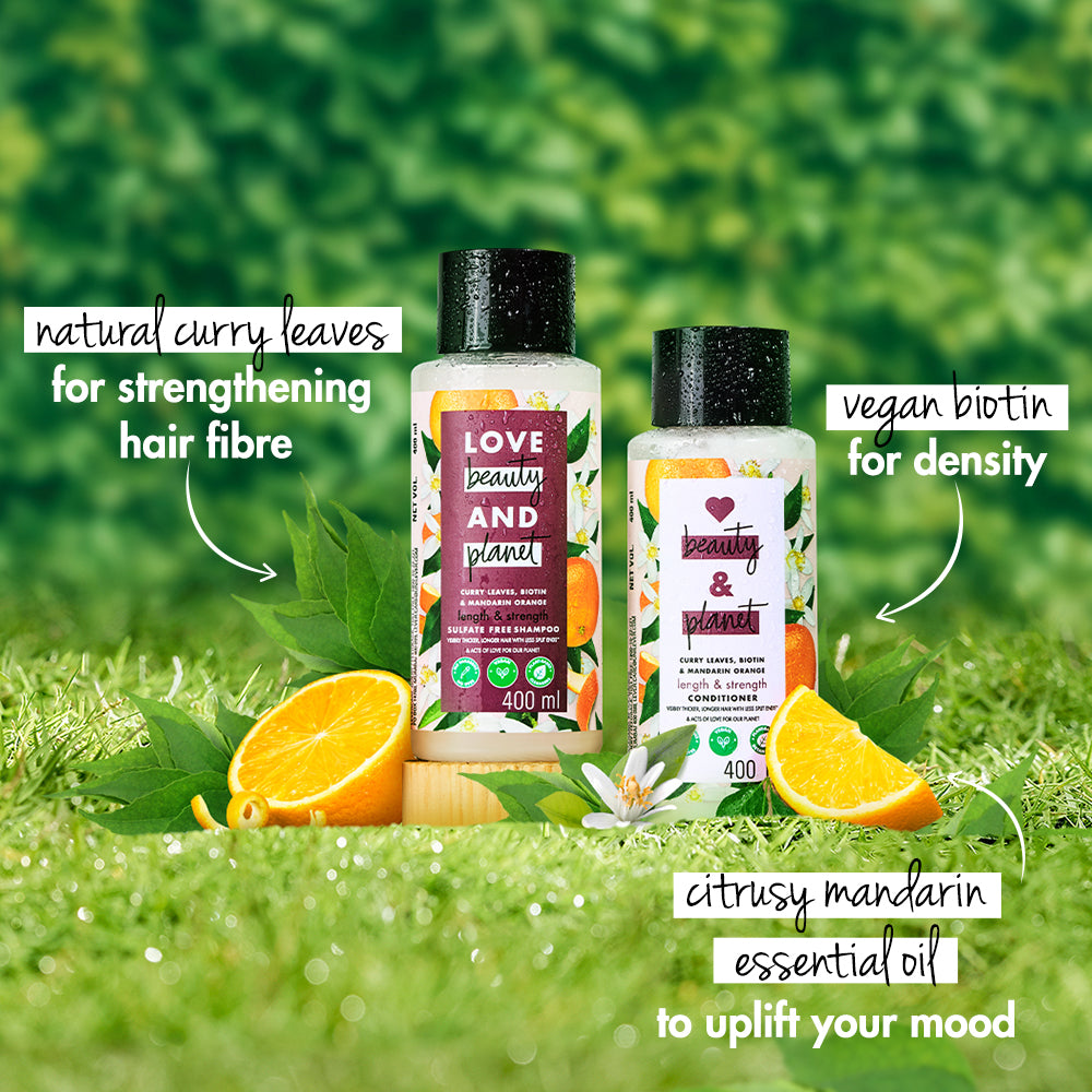 Love Beauty & Planet Curry Leaves & Biotin Shampoo - 400 ml
