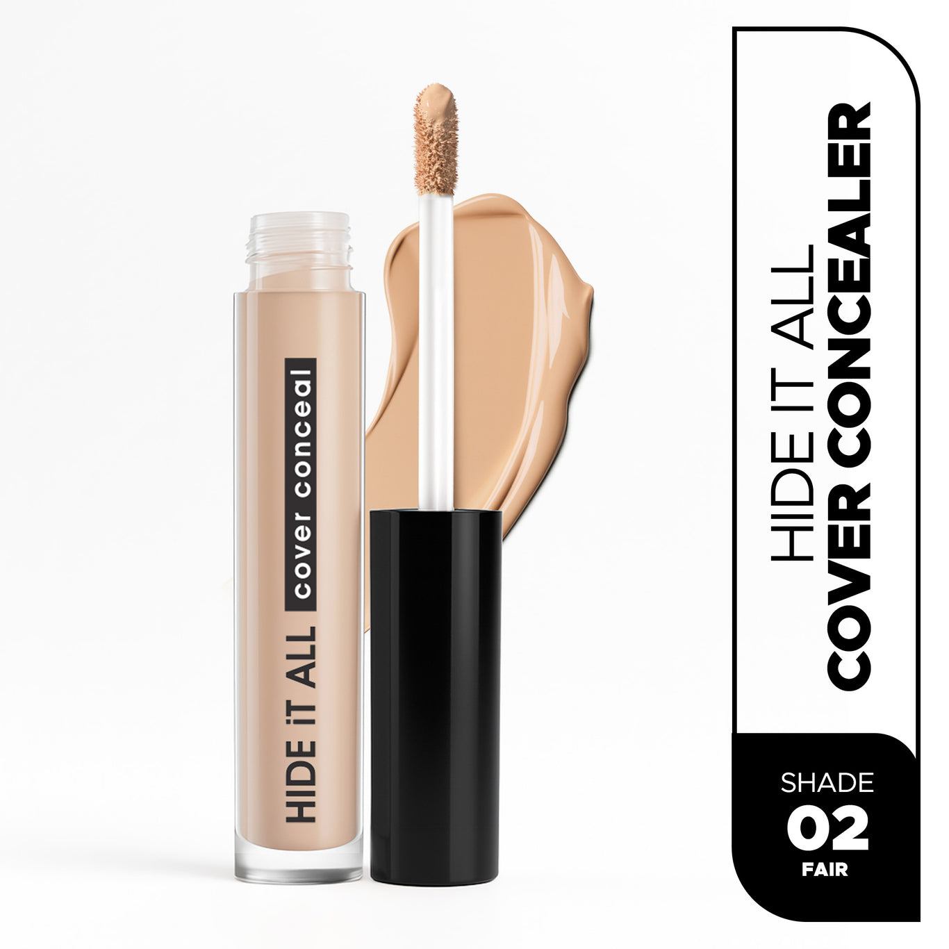 Hide It All Cover Concealer High Coverage | Weightless Formula | Conceals Imperfections | Infused with Shea Butter | Matte Finish | Long-Lasting | All Skin Types