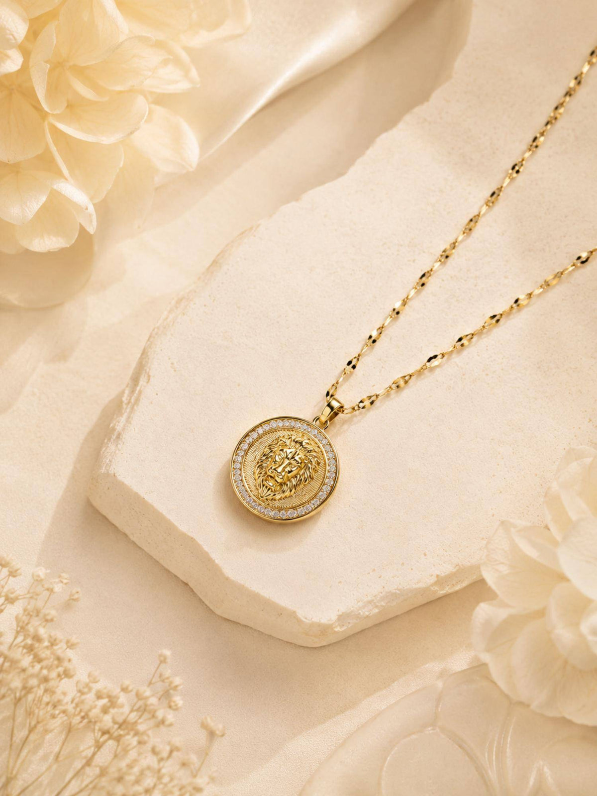 AANURA Coin Medallion Adjustable Necklace