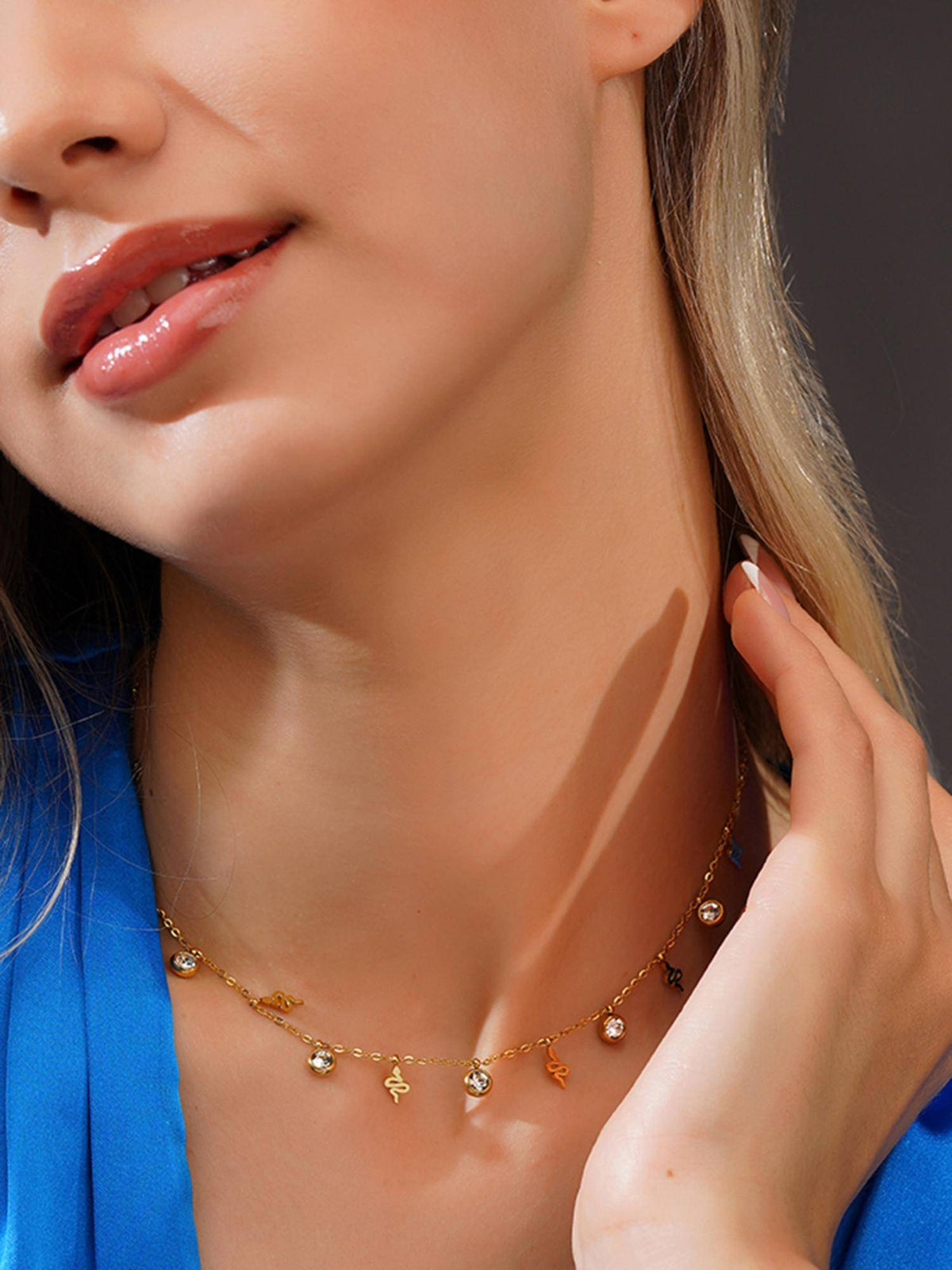 AANURA Delicate Charm Drop Adjustable Necklace