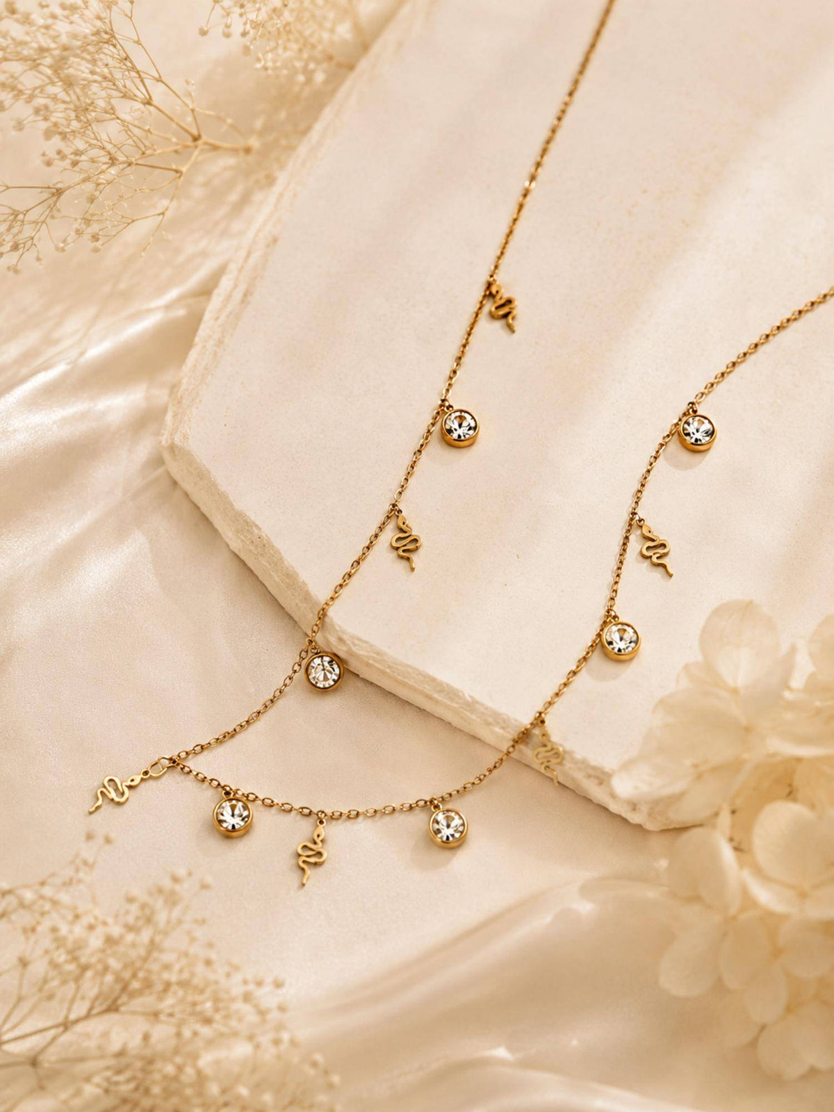 AANURA Delicate Charm Drop Adjustable Necklace