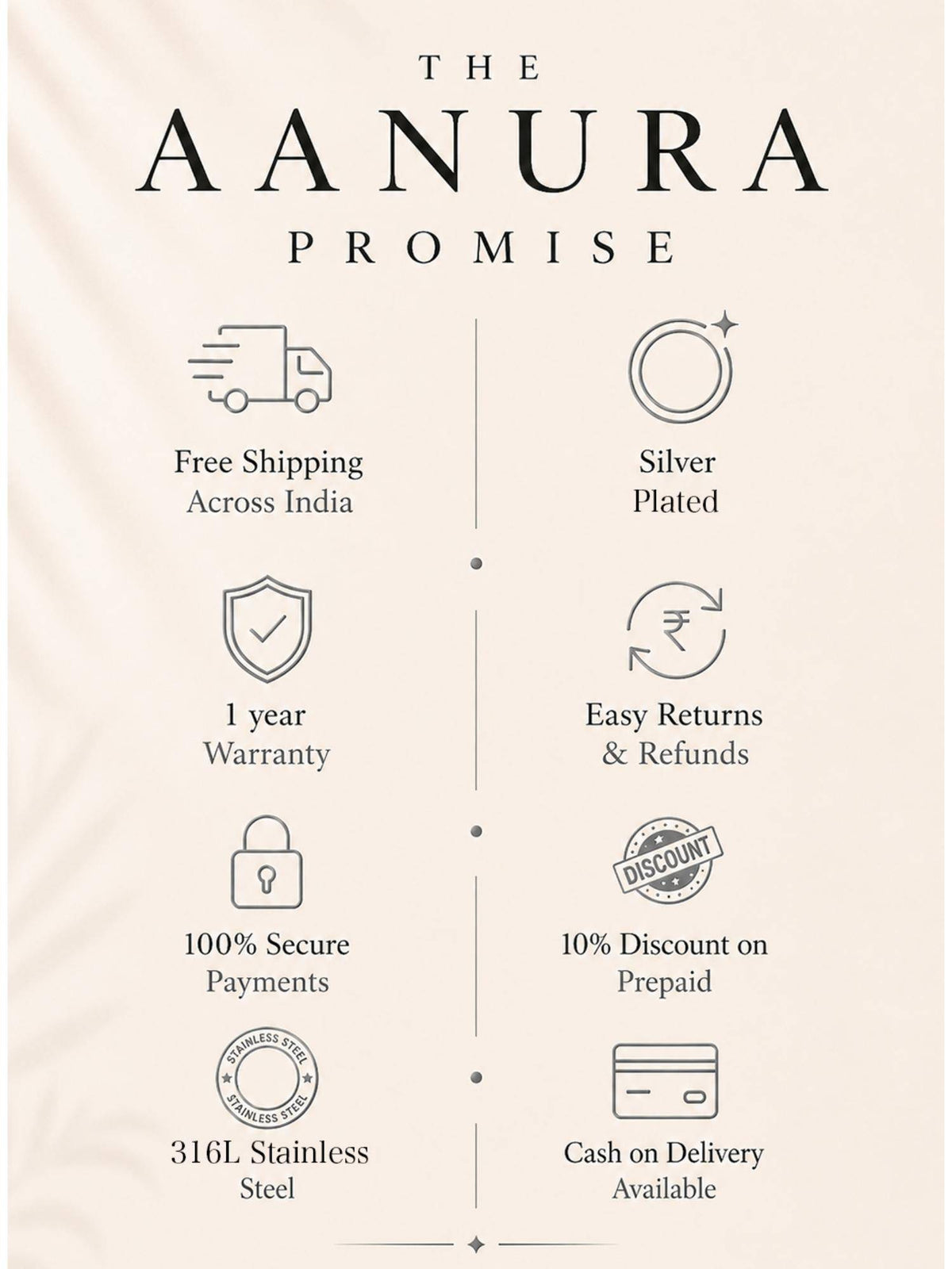AANURA Classic Solitaire Pendant Necklace
