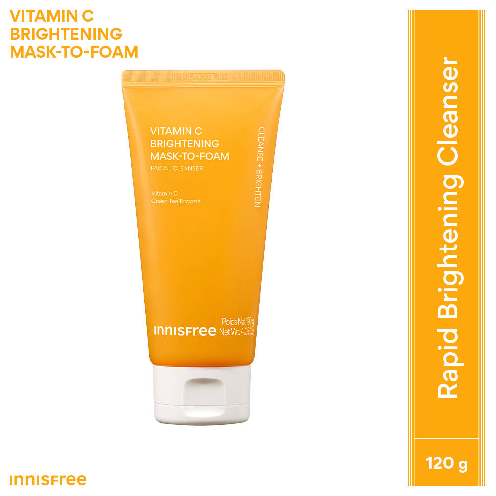 Innisfree Vitamin C Mask-to-Foam Cleanser - Brightening Cream-to-Foam Cleanser