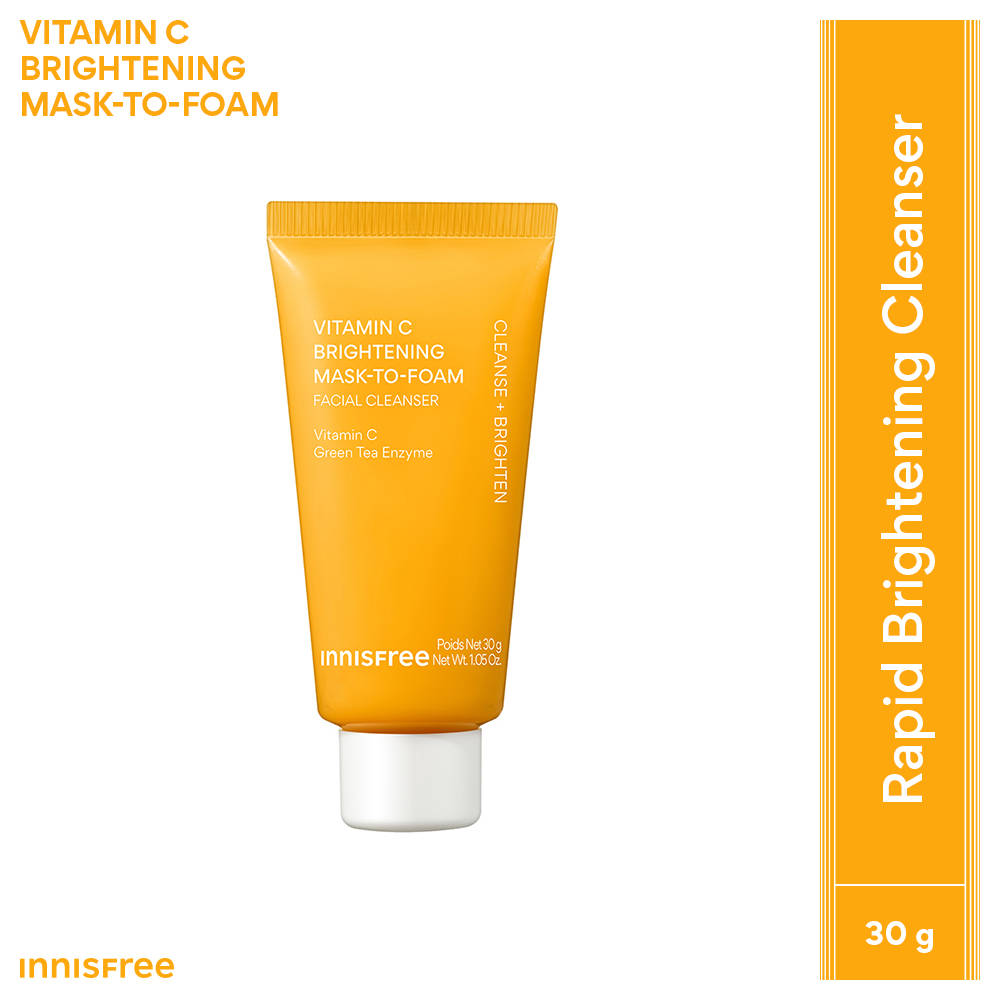 Innisfree Vitamin C Mask-to-Foam Cleanser - Brightening Cream-to-Foam Cleanser