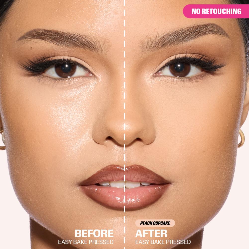 Huda Beauty Easy Bake Airbrush Matte Pressed Setting Powder - Peach Cupcake (8.5g)