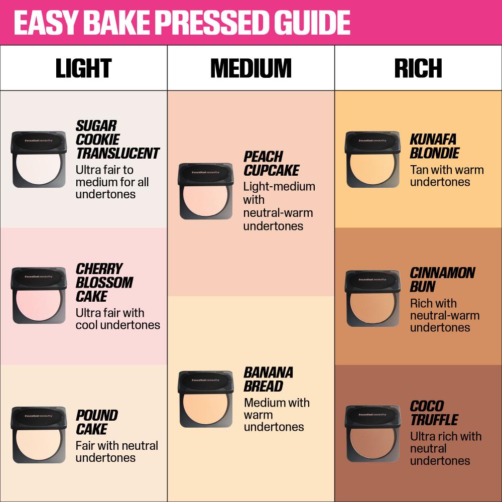 Huda Beauty Easy Bake Airbrush Matte Pressed Setting Powder - Banana Bread