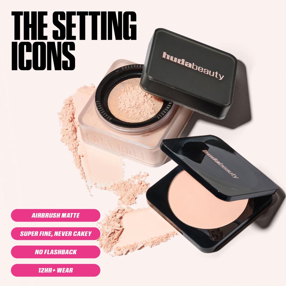 Huda Beauty Easy Bake Airbrush Matte Pressed Setting Powder - Banana Bread