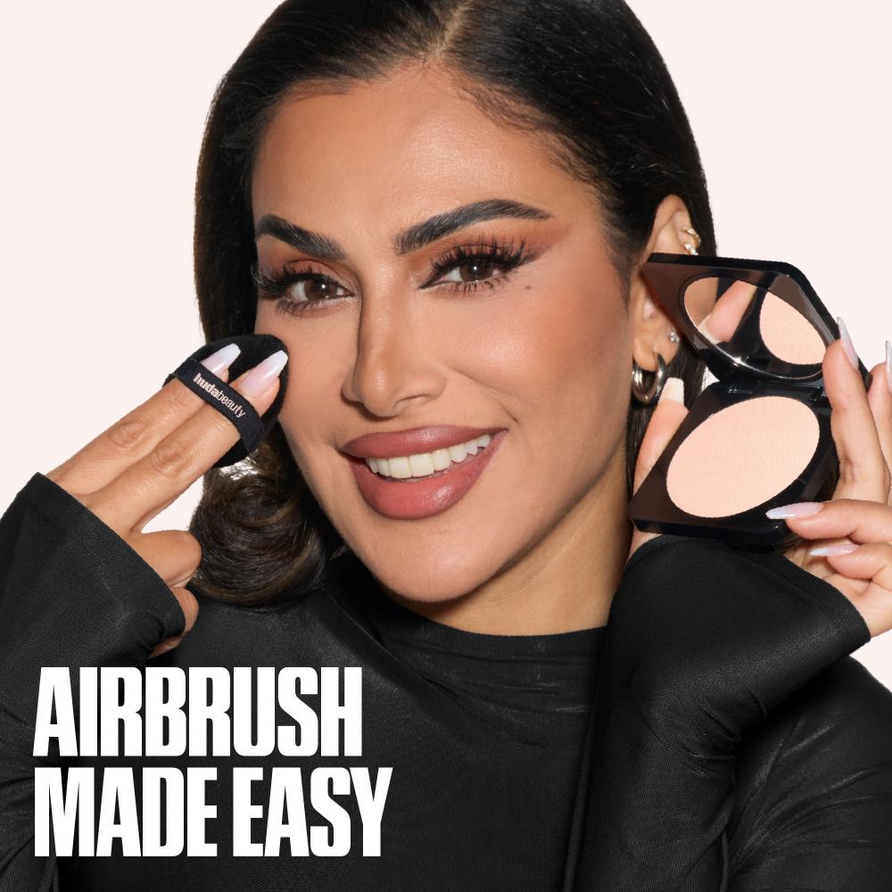 Huda Beauty Easy Bake Airbrush Matte Pressed Setting Powder - Banana Bread