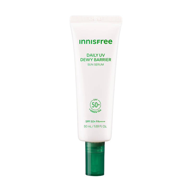 Innisfree Green Tea Hyaluronic Sunscreen Serum SPF 50+ PA++++ No White Cast Lightweight & Hydrating