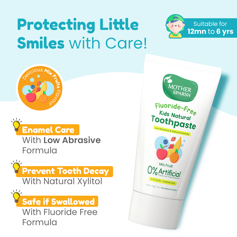 Mother Sparsh Kids Natural Mix Fruit Toothpaste